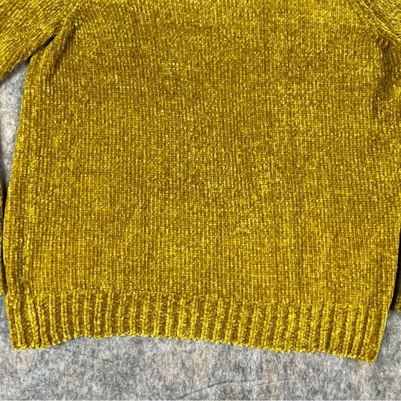 Loft Harvest Gold Chenille Cozy Minimalist Sweater - Sz L - Picture 7 of 13